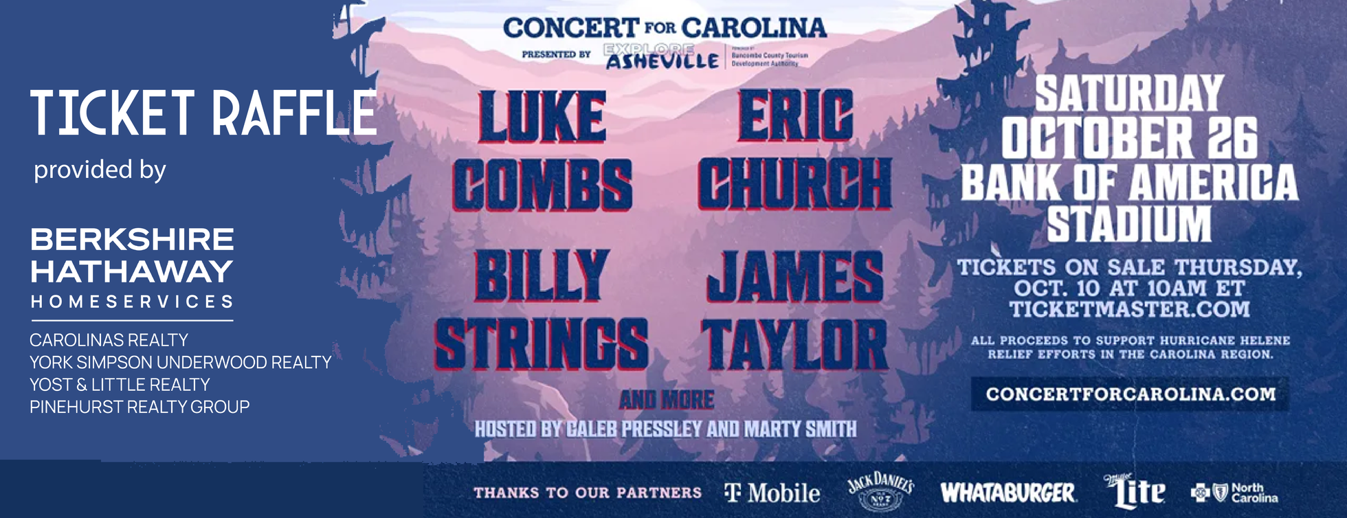 BHHS Concert for Carolina Raffle